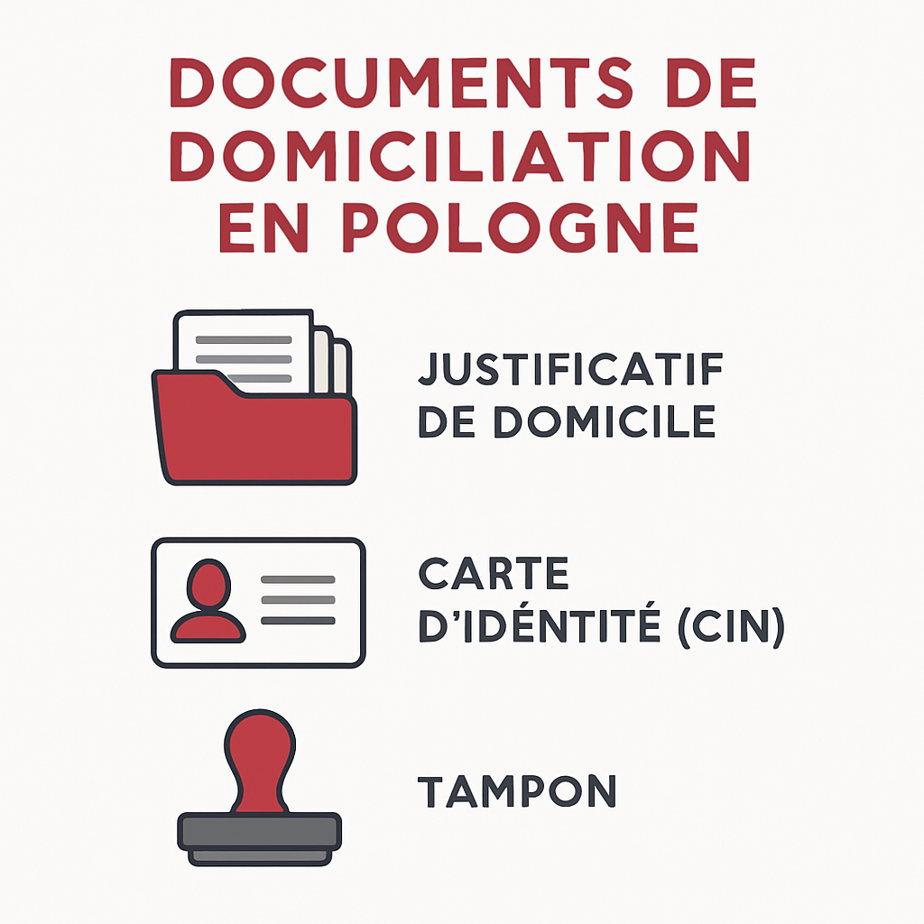 Les documents nécessaires pour la domiciliation en Pologne