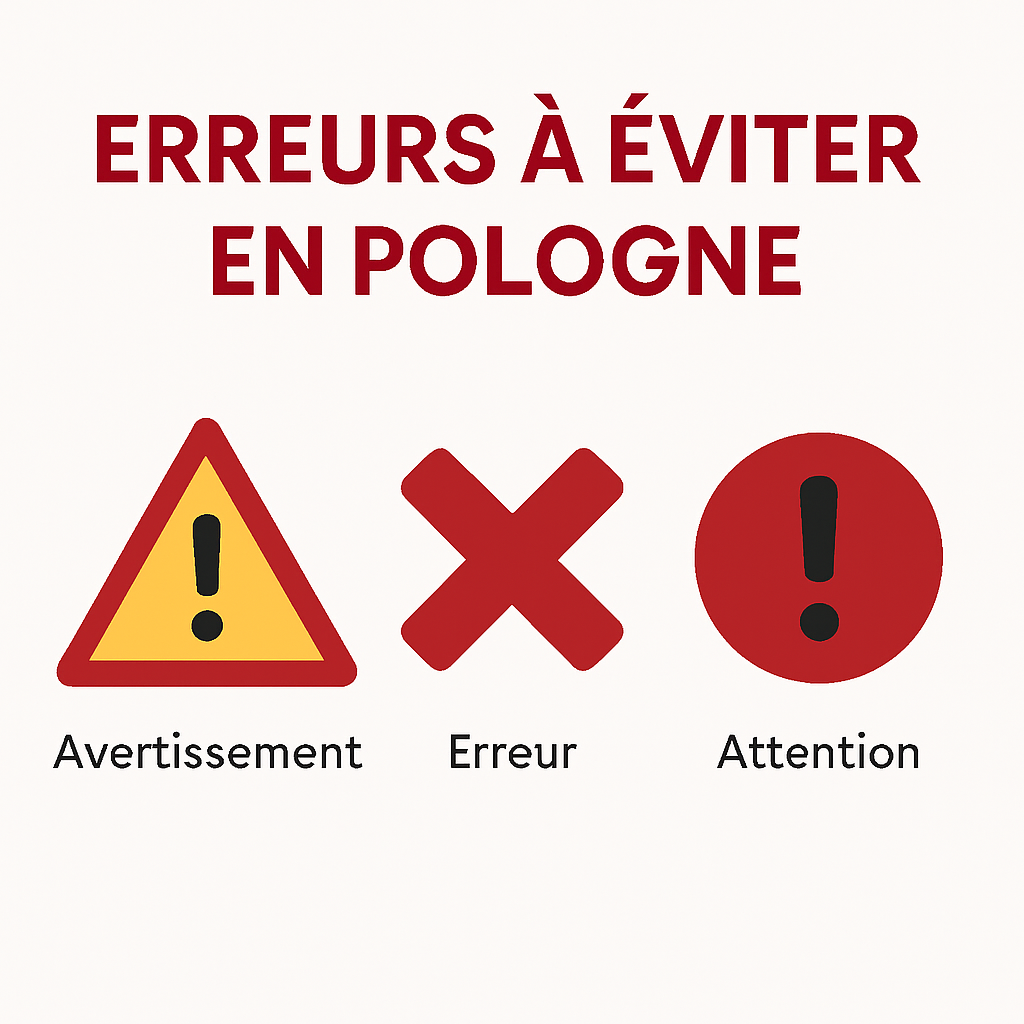 Les erreurs administratives fréquentes à éviter en Pologne